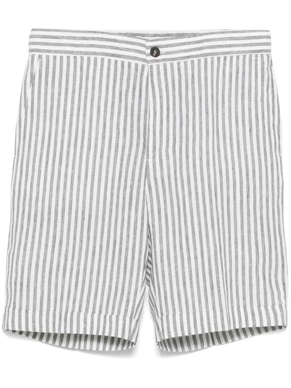 Peserico Outer: Linen 100% shorts in grey