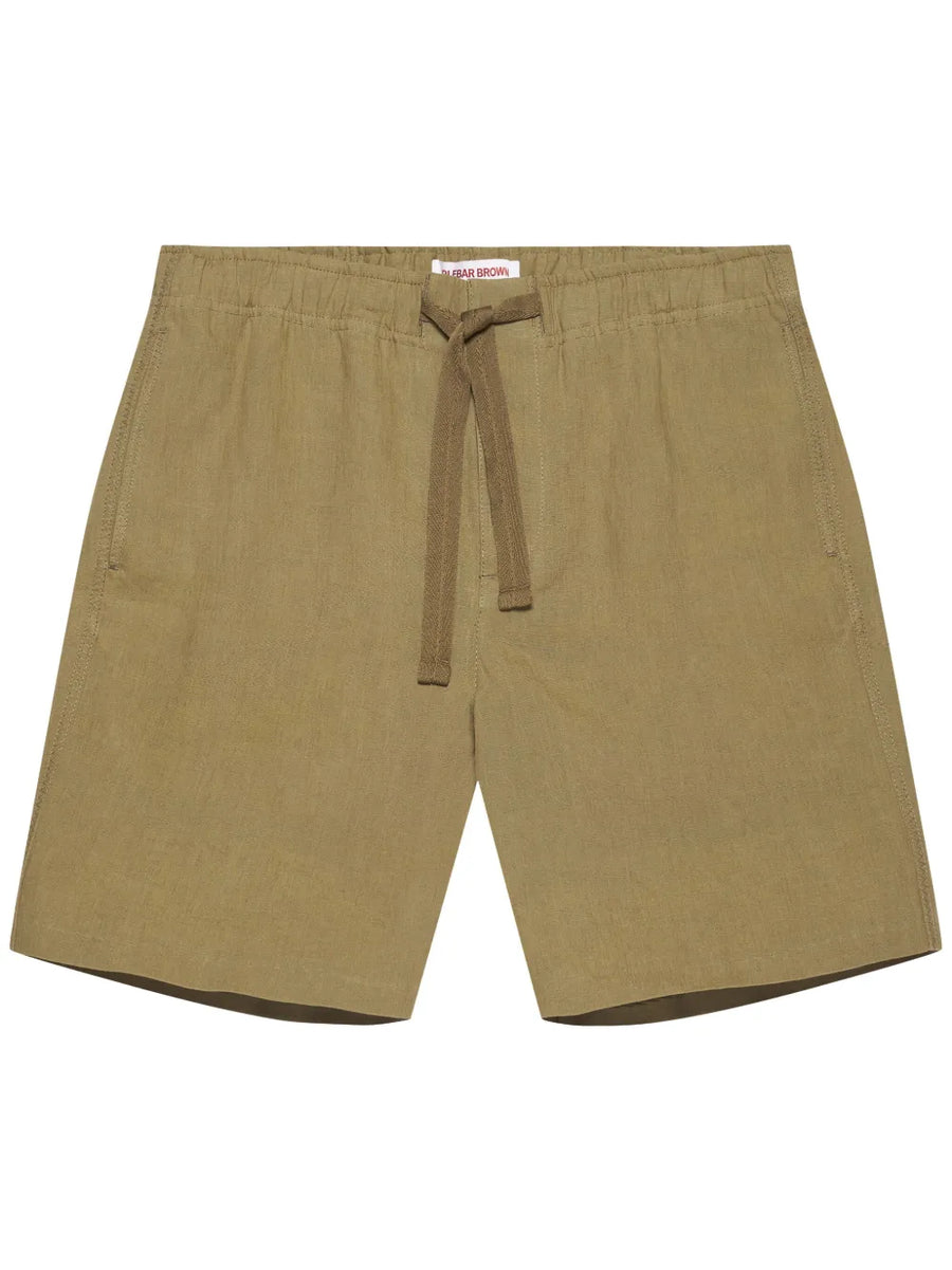 Orlebar Brown Linen/Flax 100% shorts in khaki