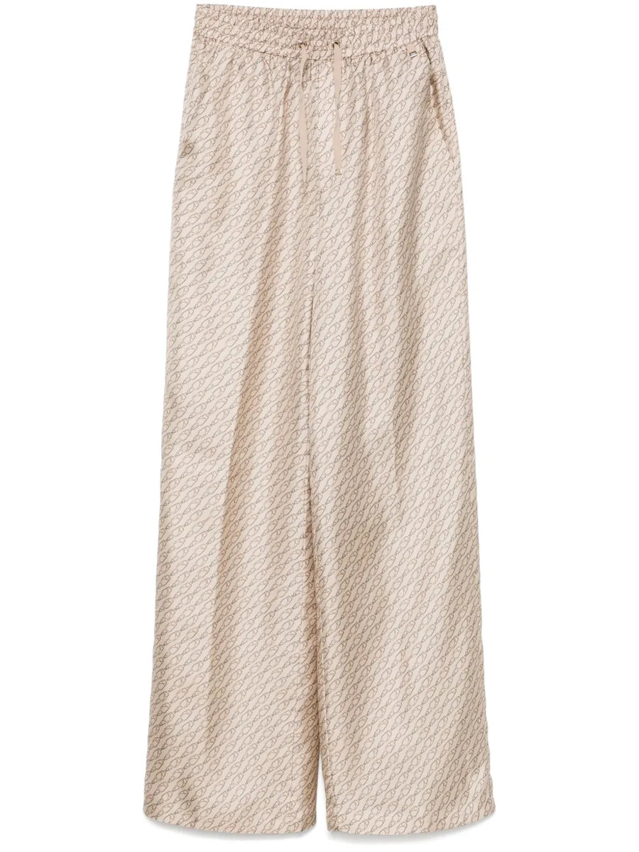 Herno Silk 100% trousers in beige