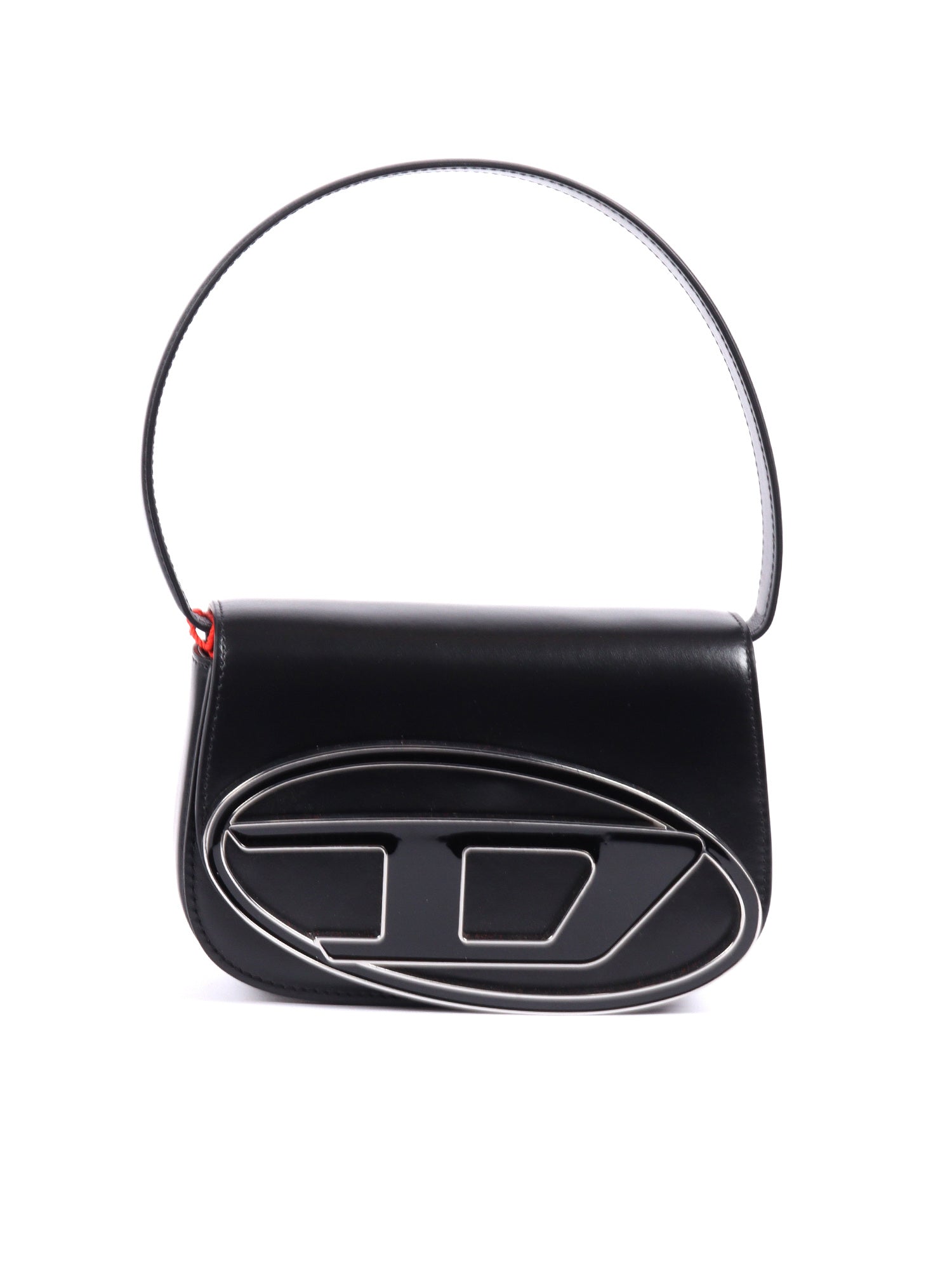 Shoulder Bags Black Polyurethane Material Cross