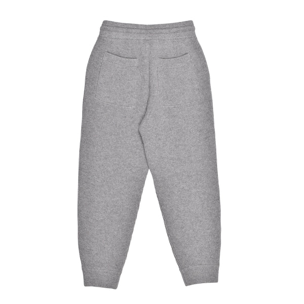 Brunello Cucinelli Drawstring Cashmere Track Pants Grey