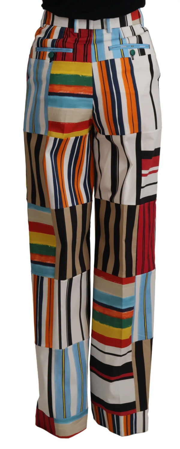 Dolce & Gabbana 97% Cotton trousers in multicolor