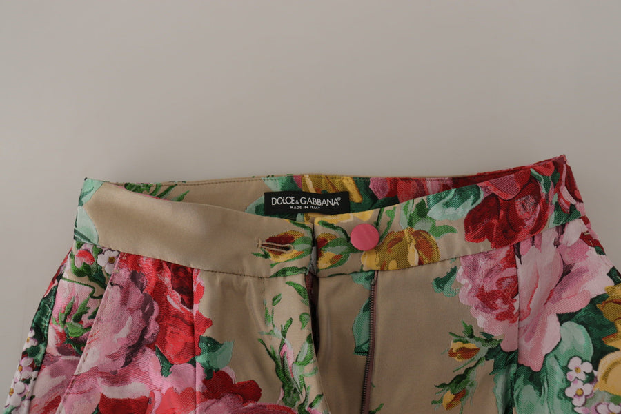 Dolce & Gabbana 87% Polyester trousers in beige