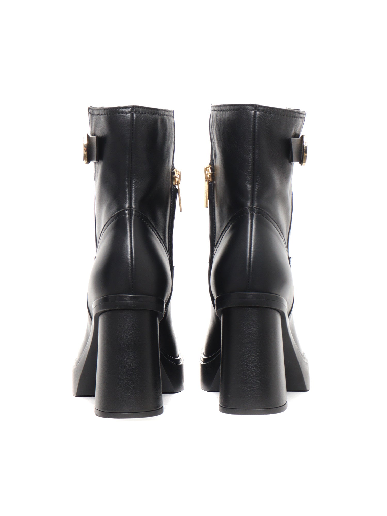 Heeled Ankle Boots Black Booties
