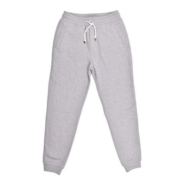Brunello Cucinelli Mens Light Grey Wool Jogger Pants