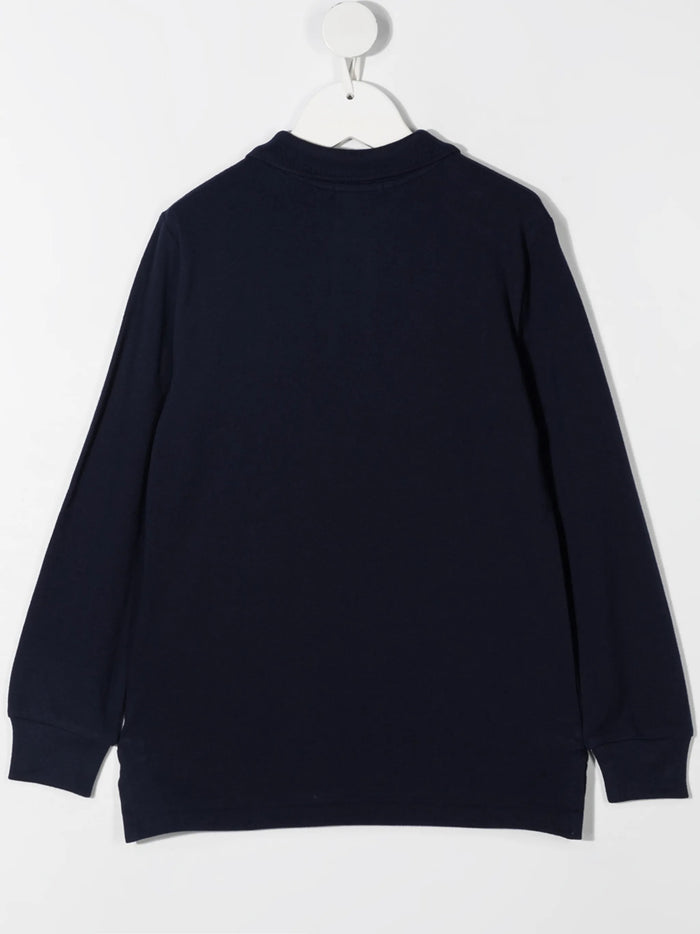 Polo Blue Cotone Maglia