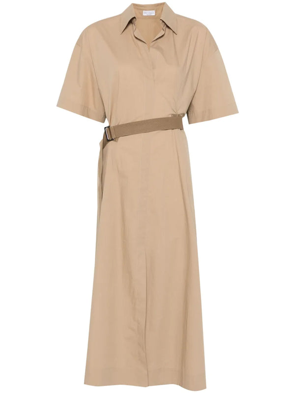 Brunello Cucinelli Cotton 100% dress in beige
