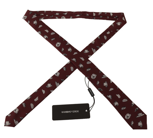Dolce & Gabbana 100% Silk necktie in maroon