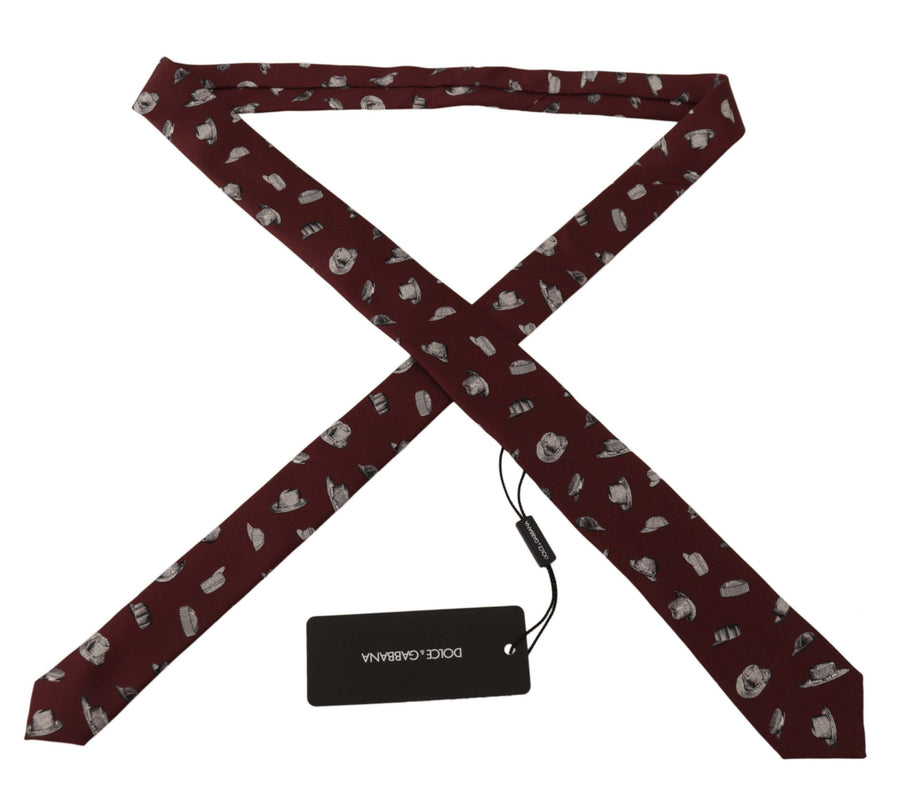 Dolce & Gabbana 100% Silk necktie in maroon