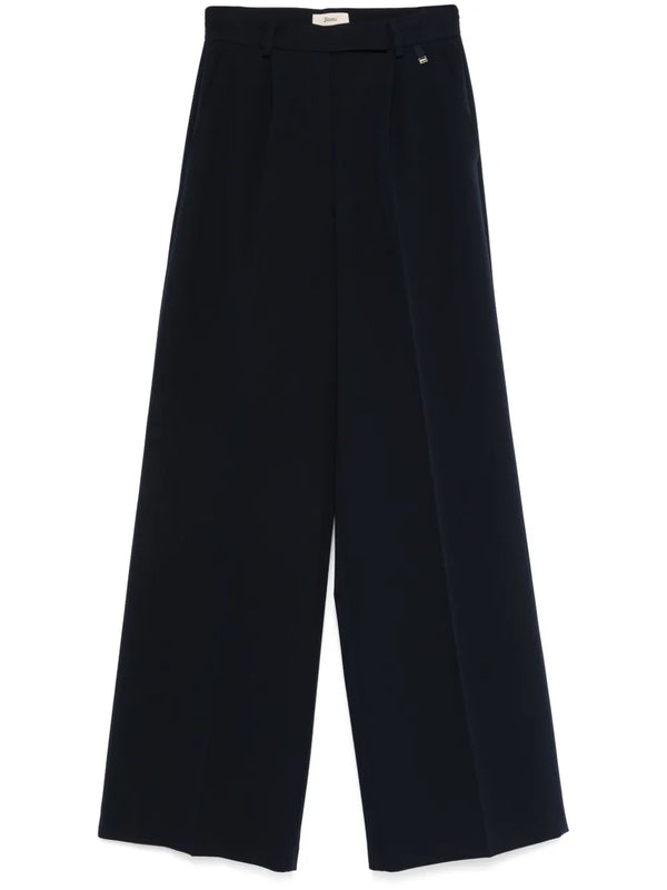 Herno Polyester 72% trousers in navy