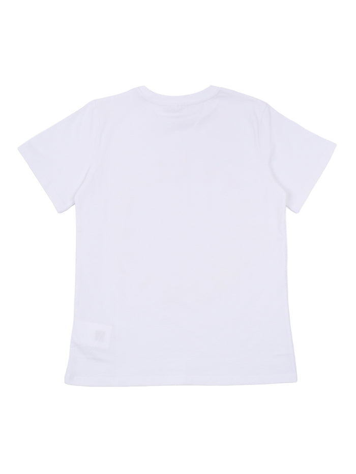 T-SHIRT-TOP White Cotton Short Sleeves T-shirt