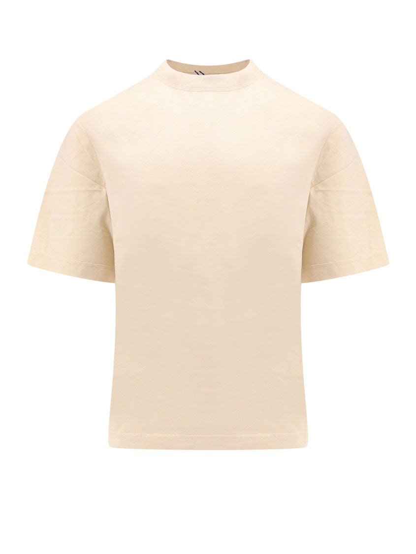 Burberry T-Shirts And Polos Beige 100 % Cotone Biologico