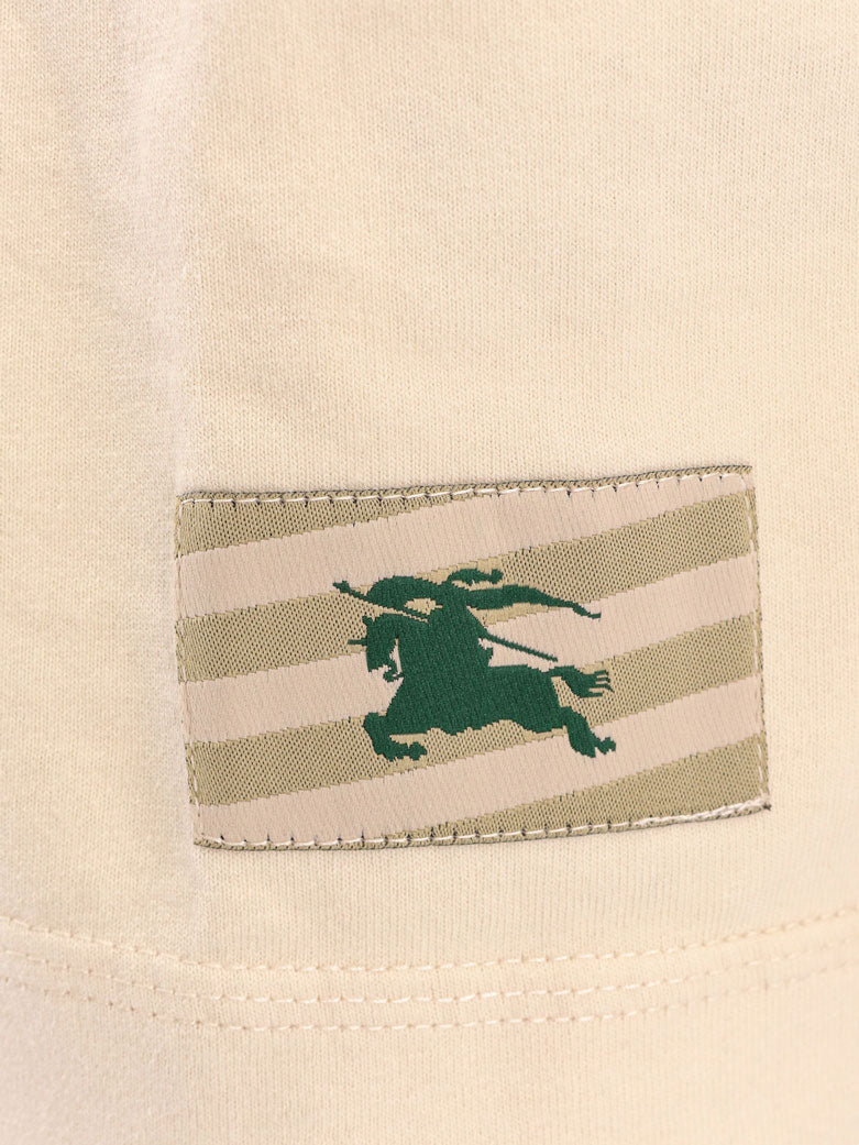 Burberry T-Shirts And Polos Beige 100 % Cotone Biologico