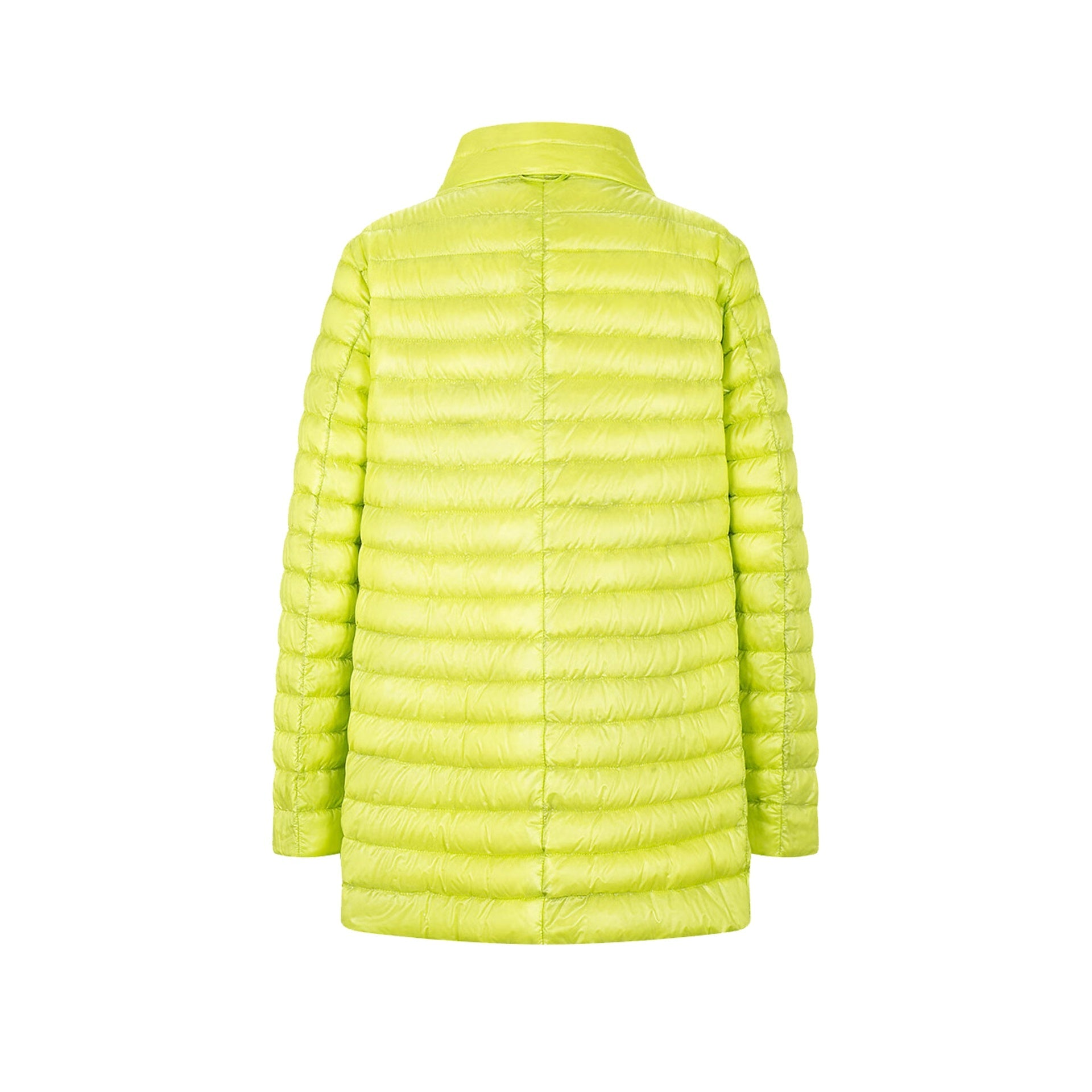 Herno Ultralight Reversible A-Line Down Coat Green Polyamide
