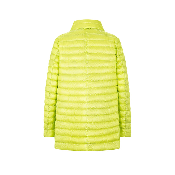 Herno Ultralight Reversible A-Line Down Coat Green Polyamide