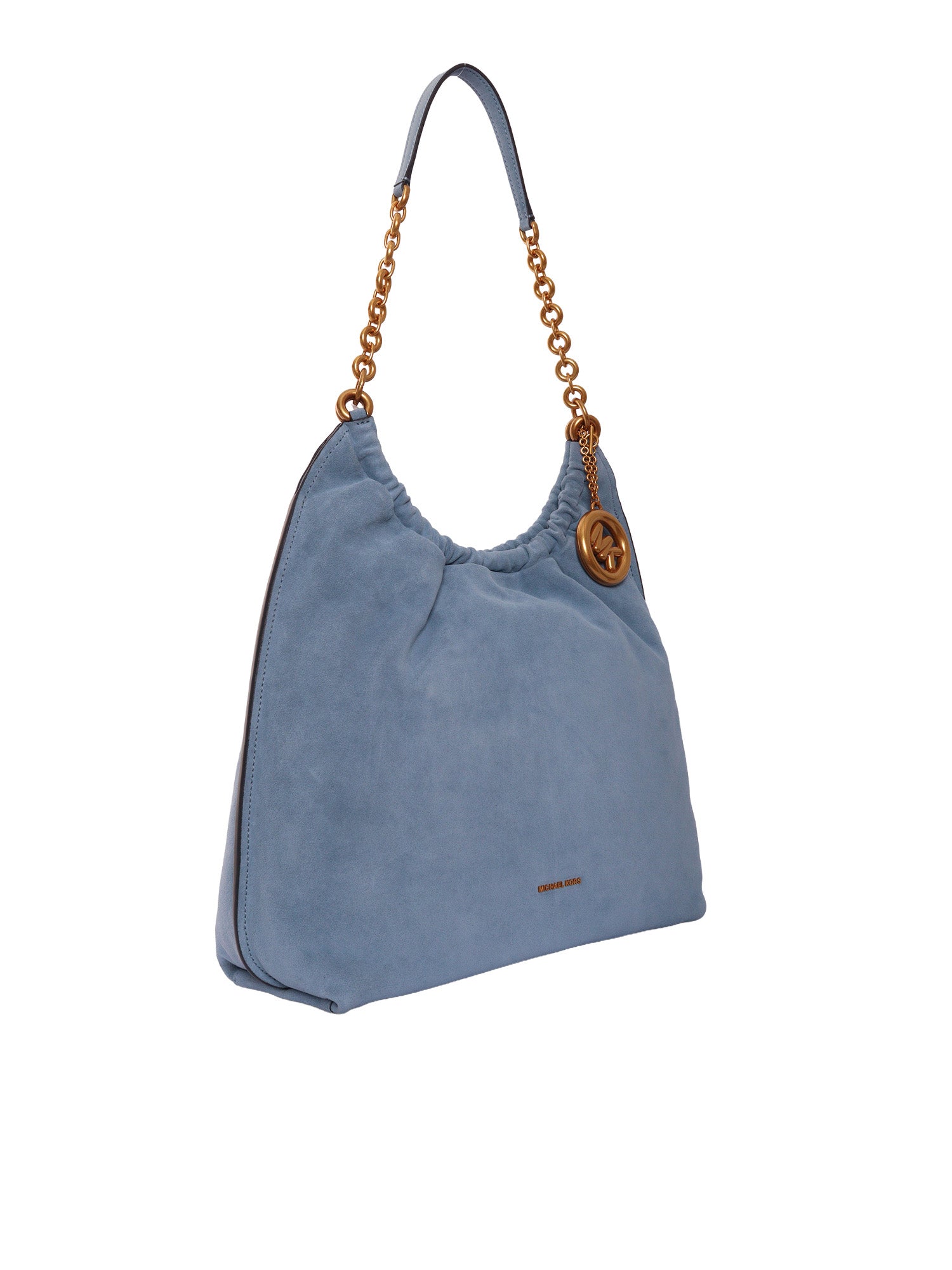 LG CINCH MSGR Light Blue Calf Leather Handbag