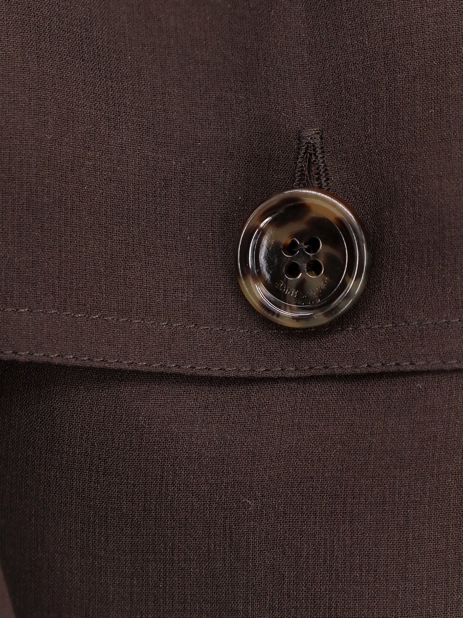 Saint Laurent Dresses Brown Seta Biologica