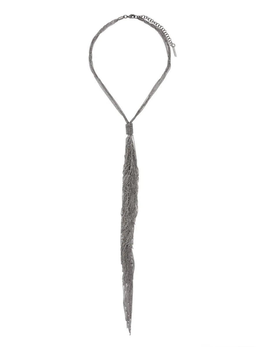 Peserico Metal necklace in silver