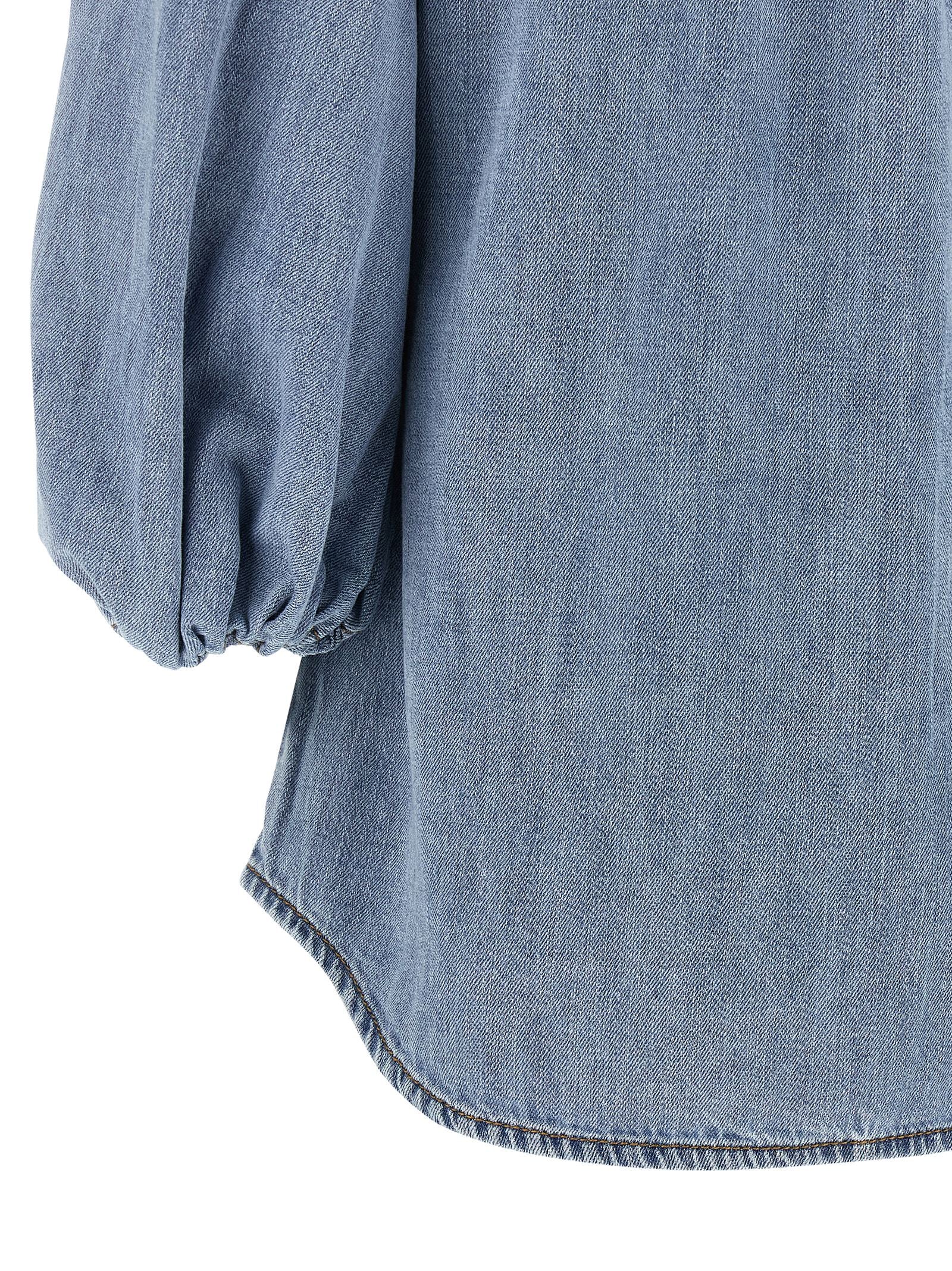Lucky blouse Light Blue Cotton Shirt