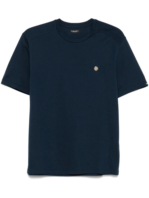 Stefano Ricci Modal 50% t-shirt in navy
