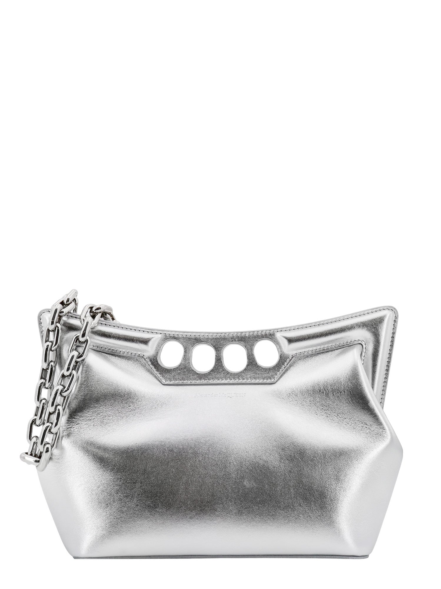 Alexander Mcqueen Bags Silver Pelle