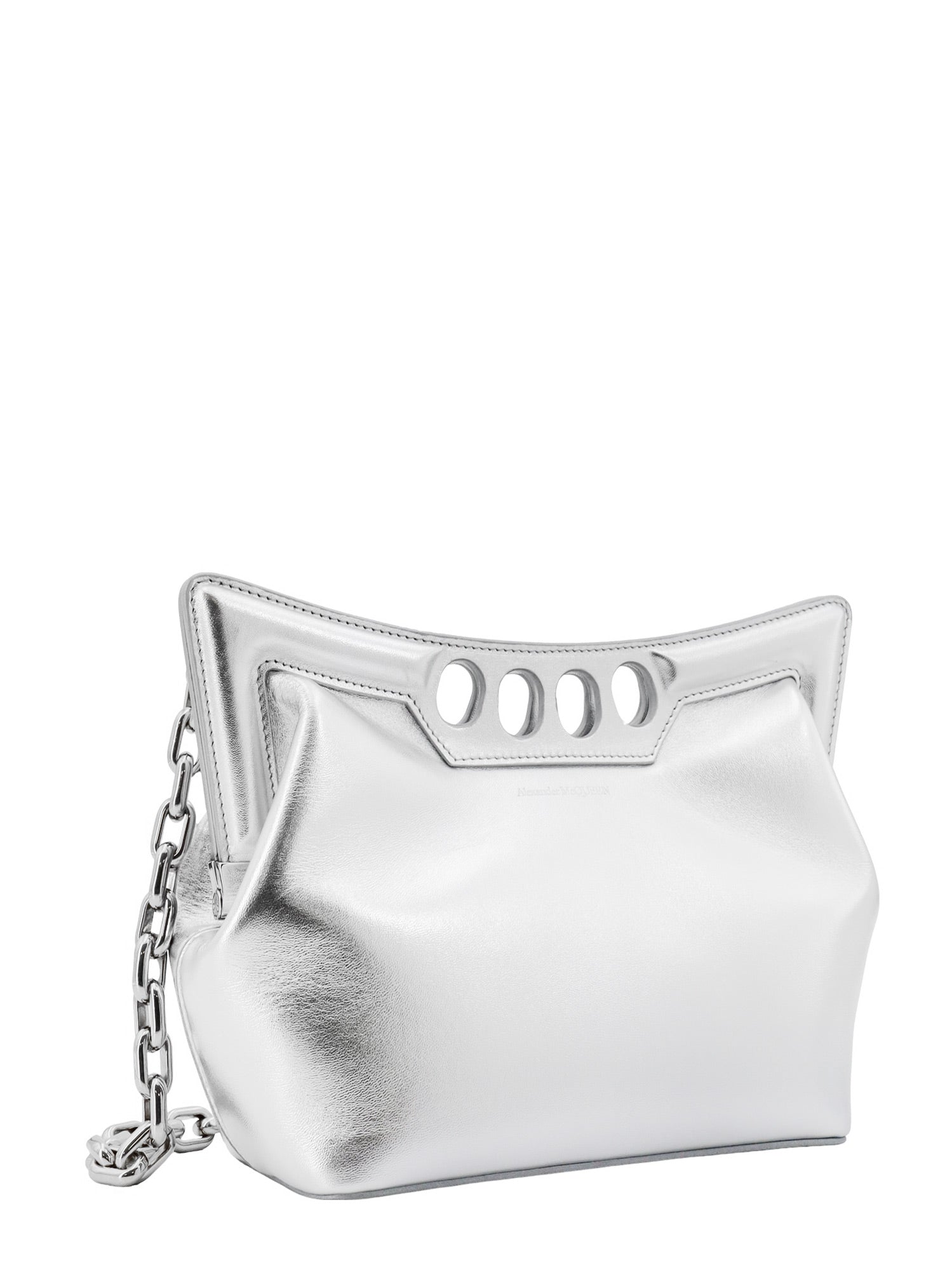 Alexander Mcqueen Bags Silver Pelle