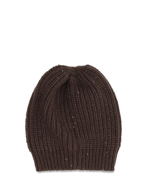 Hat Chocolate Brown Silk