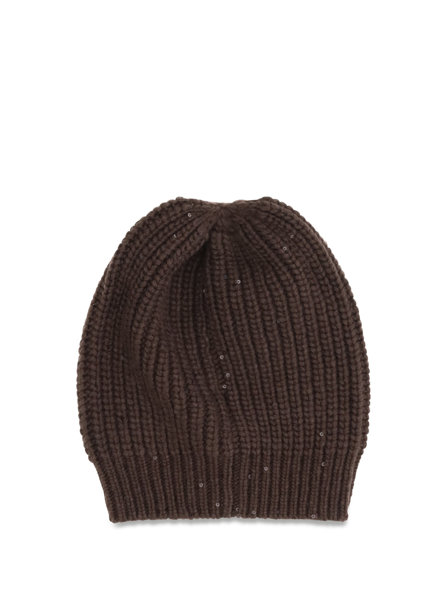 Hat Chocolate Brown Silk