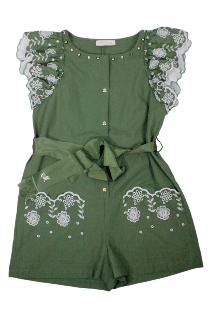 Monnalisa Dresses Green 100co