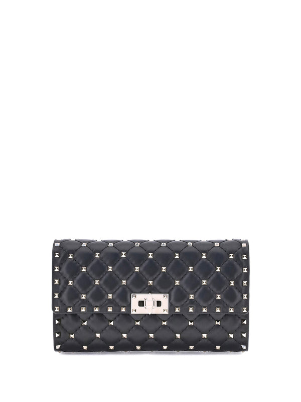 Shoulder Bag | Rockstud Spike Nappa-Pl Nero