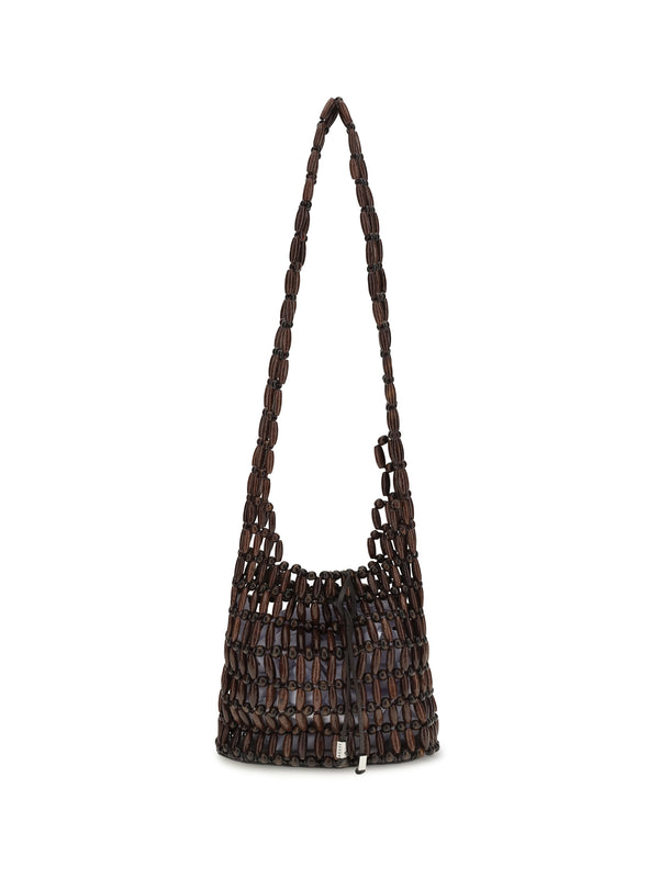 Coronado Bag Wood Beads Shoulder