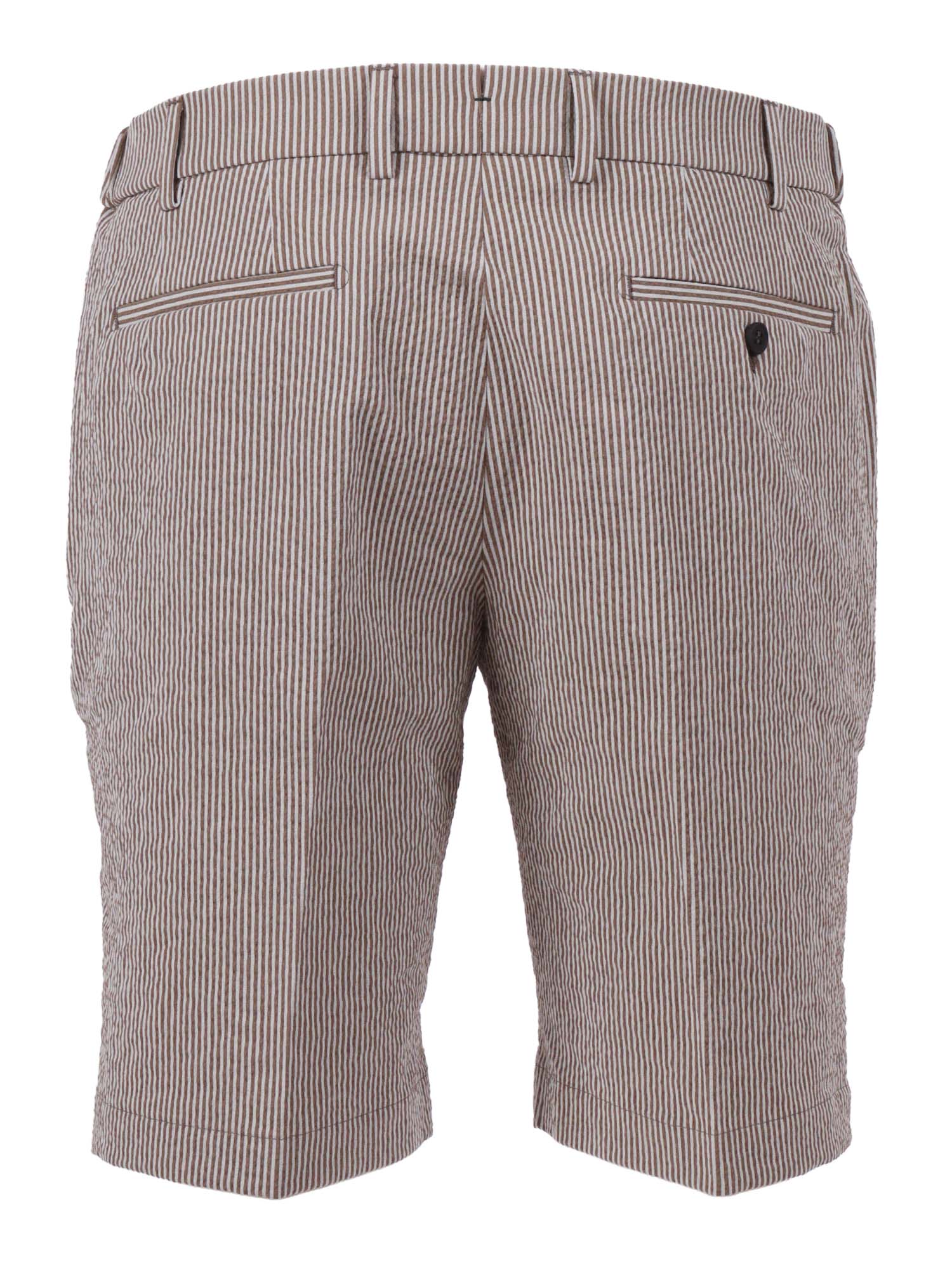 Ber_muda Elax Pants Brown Cotton Lyocell Bermuda Short