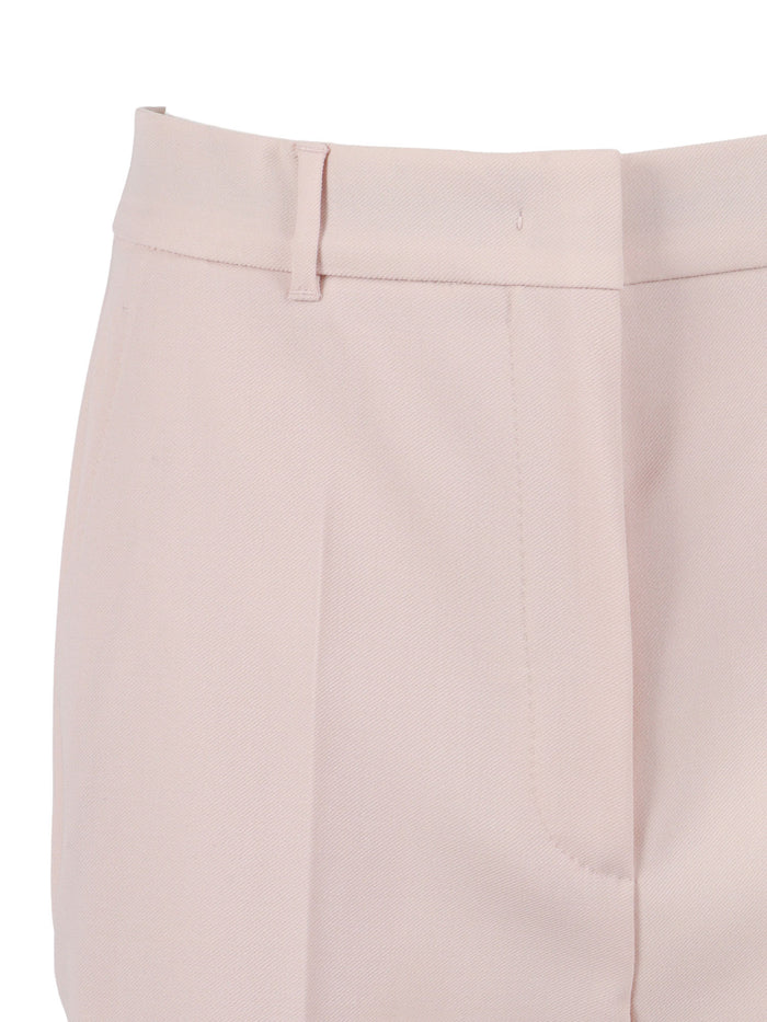 TROUSERS Pink Virgin Wool Pant