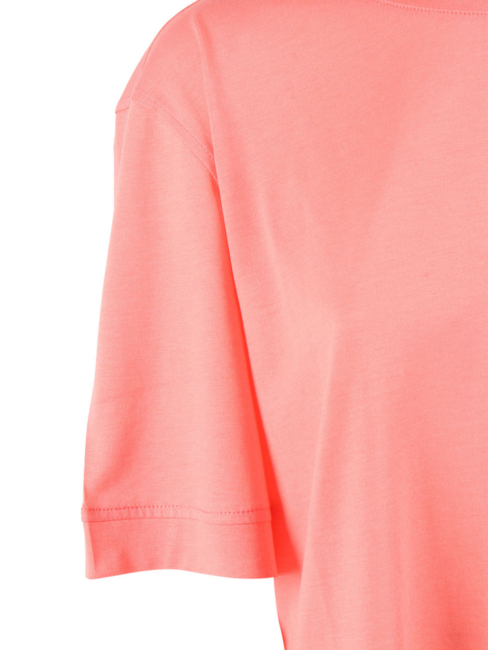 GABILLOU COTTON SILK T-SHIRT Pink Elastane Polyamide Short Sleeves