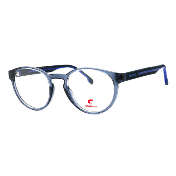 Carrera Eyeglasses Round Full Rim, Transparent Blue Frame And Clear Demo Lenses Lens Carrera88860pjp00 Sunglasses