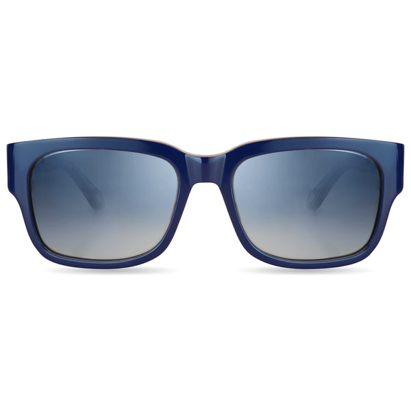 Preloved - Bugatti Mens 56mm Dark Blue Sunglasses 29-Dkblue One Color