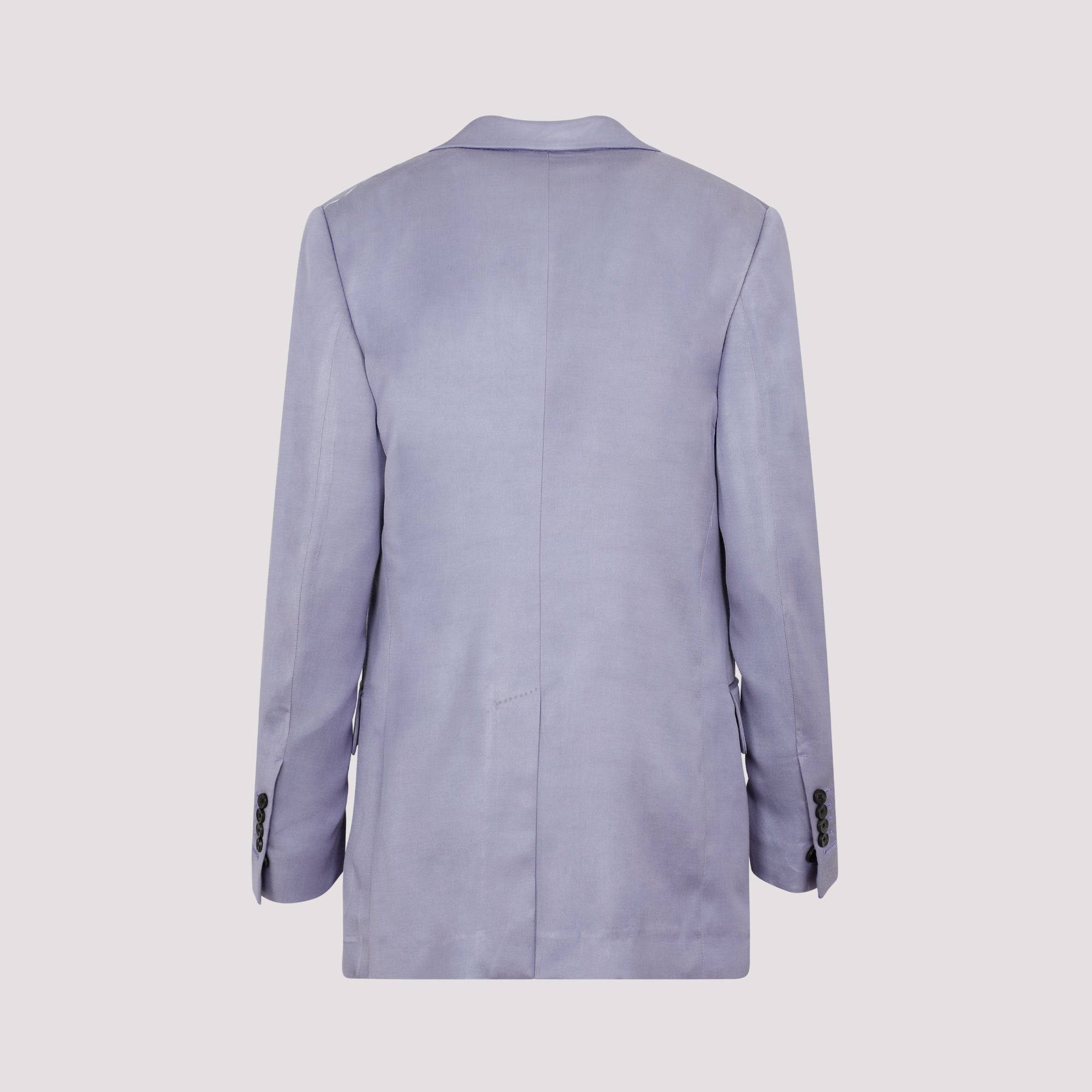 Soft Fluid Twill Boyfriend Jacket Pink & Purple Viscose