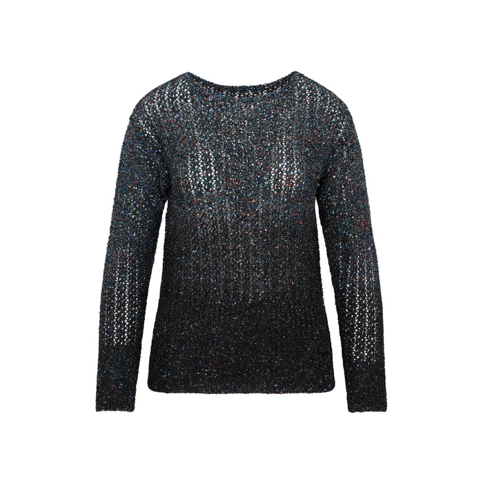 Crewneck Sweater Blue Polyamide Polyester