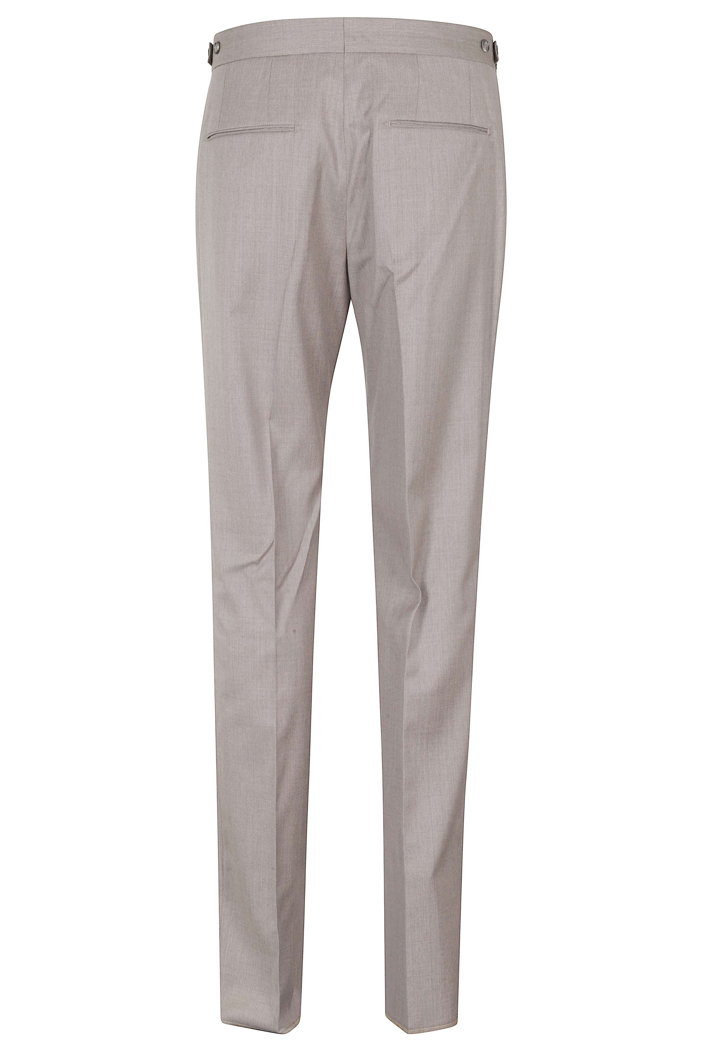 Pant Doppia Pinces Lana Grey Pantaloni