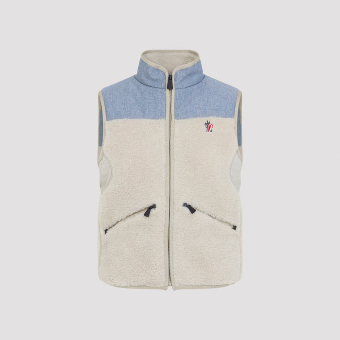 Acrylic Gilet Nude & Neutrals Polyester