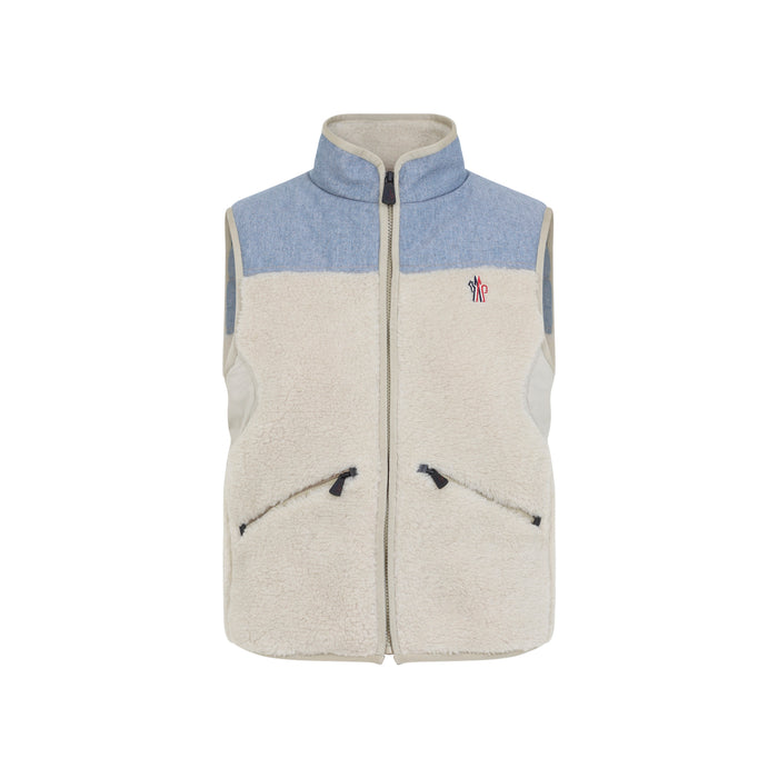 Acrylic Gilet Nude & Neutrals Polyester