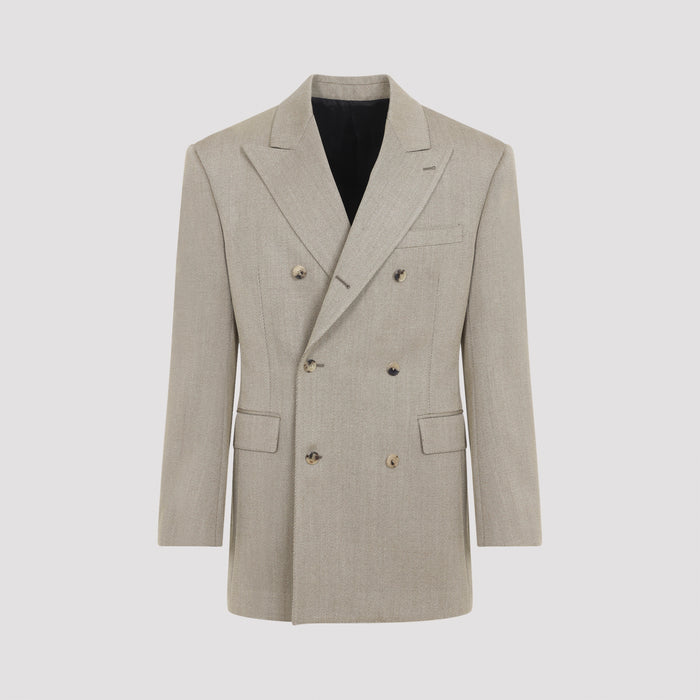 Colonne Jacket Brown Wool