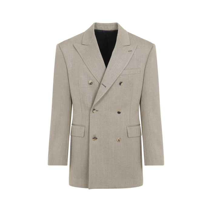 Colonne Jacket Brown Wool