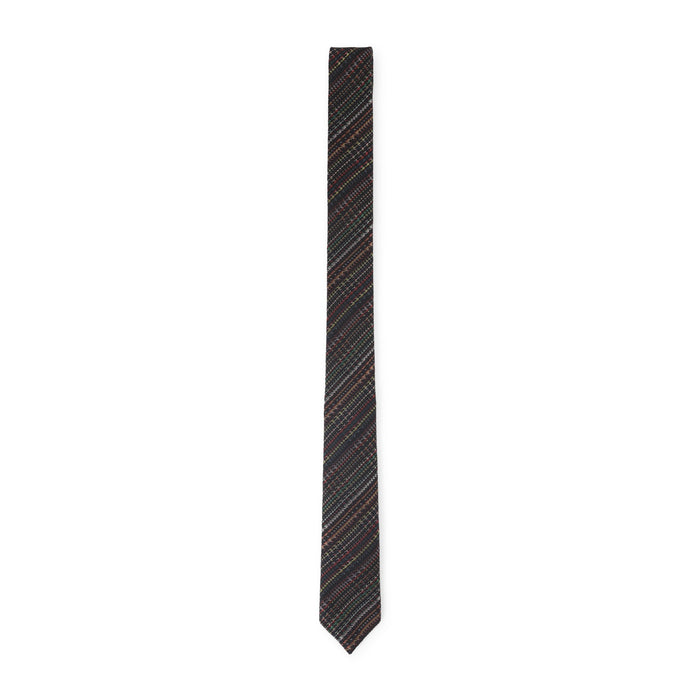 Signature Stripe Tie Silk