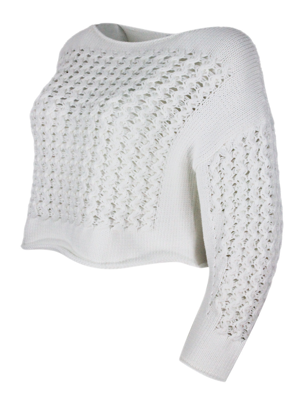 Malo Sweaters White 67co 33pa