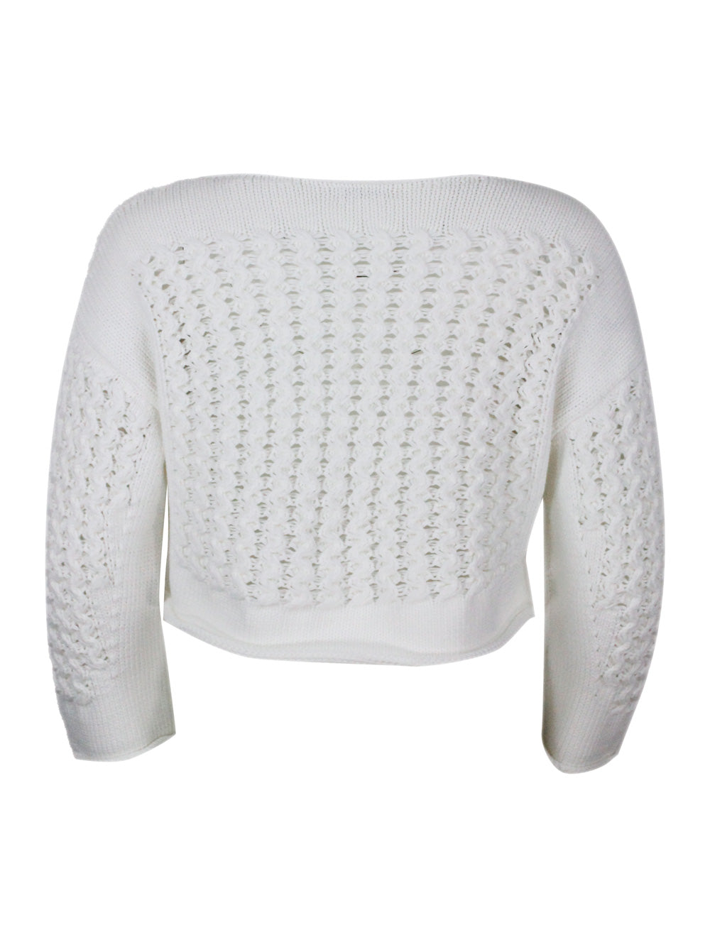Malo Sweaters White 67co 33pa