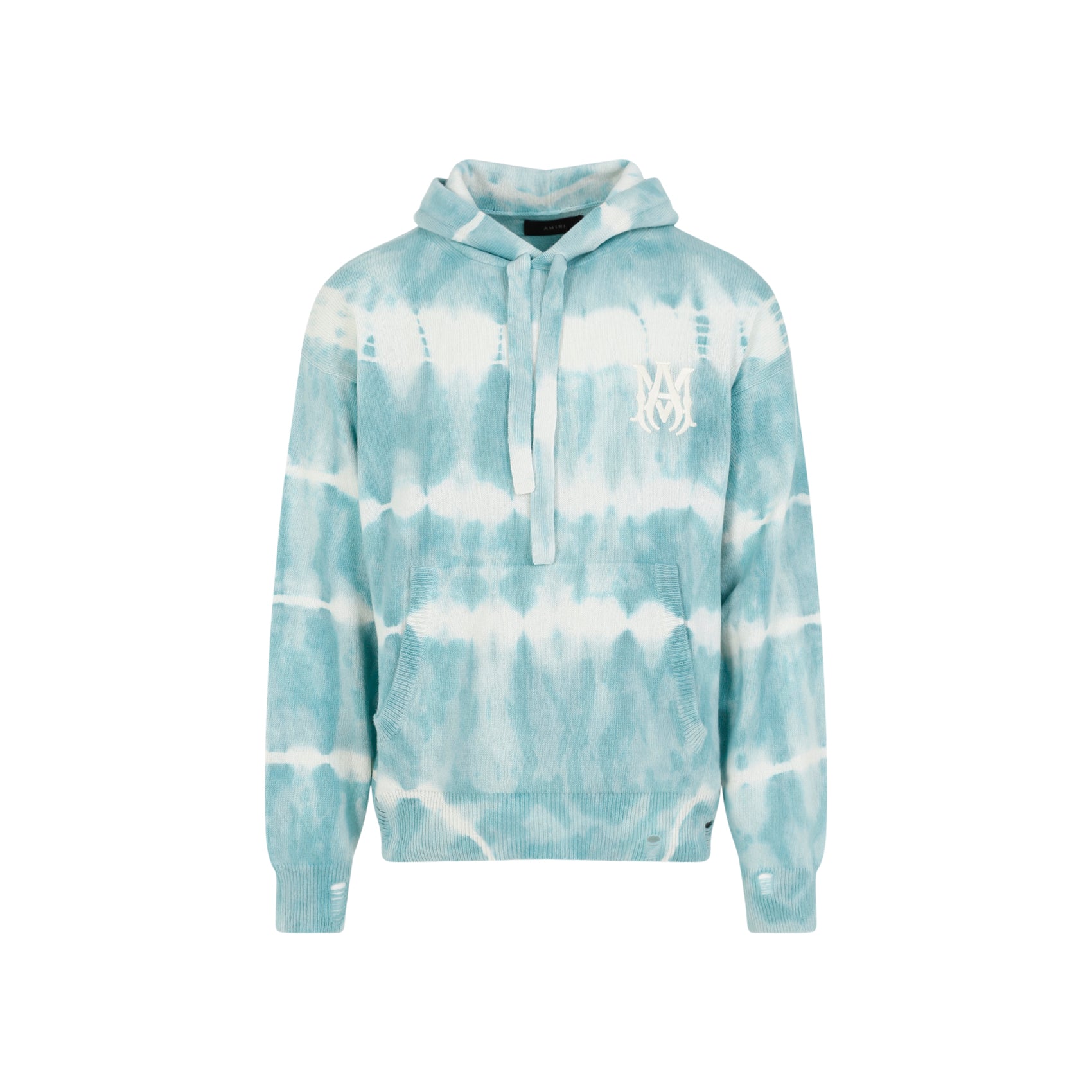 Amiri Ma Tie Dye Hoodie Blue Cashmere