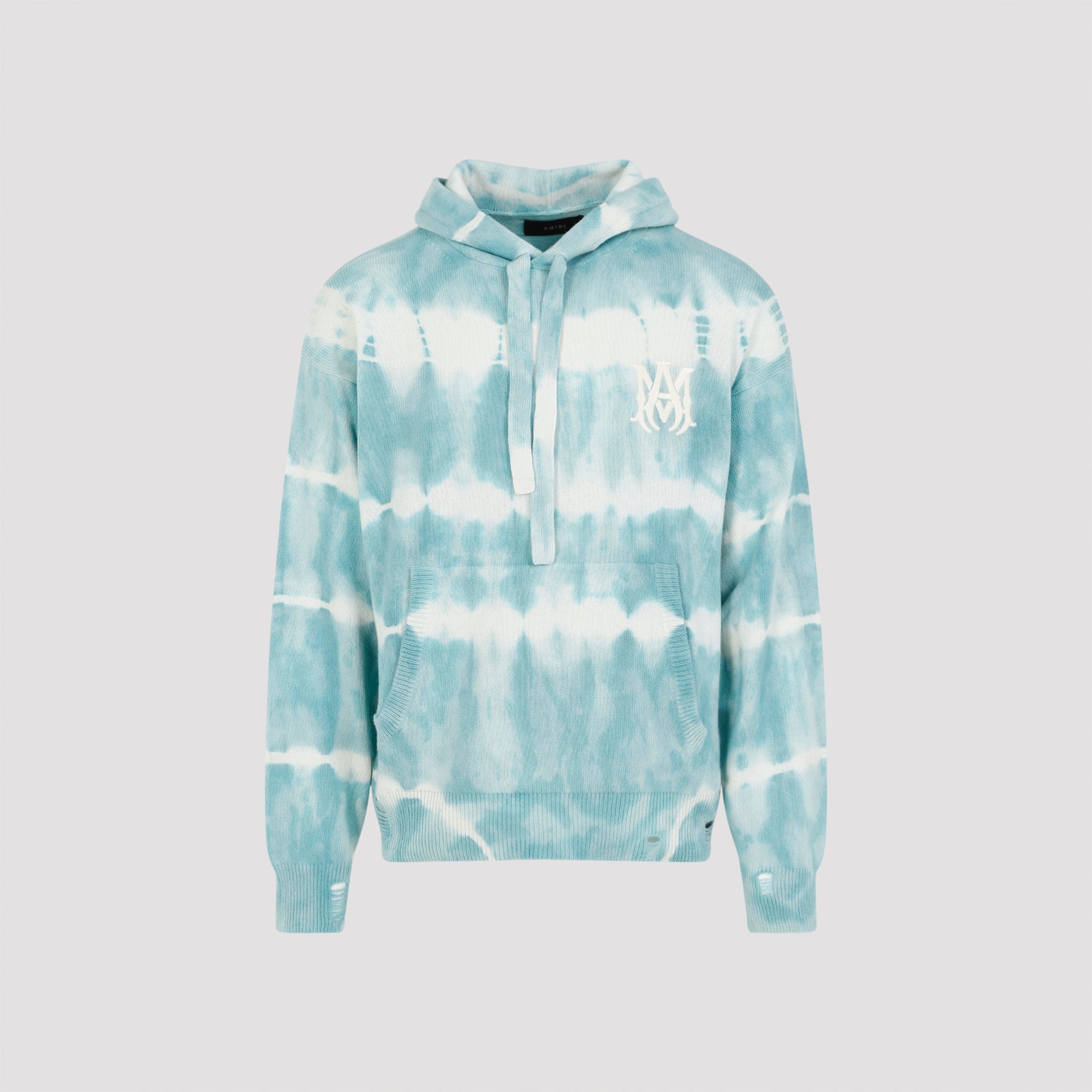 Amiri Ma Tie Dye Hoodie Blue Cashmere