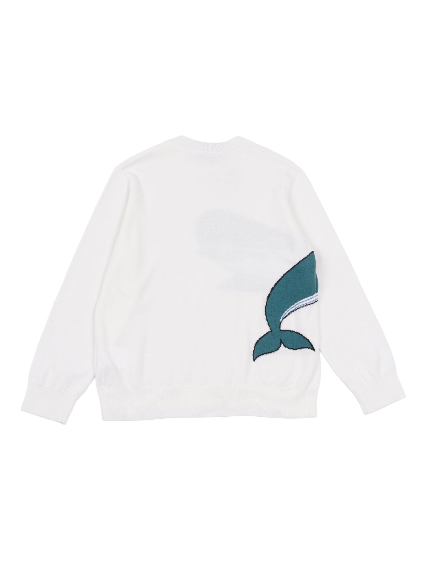 JUMPER White Cotton Crewneck