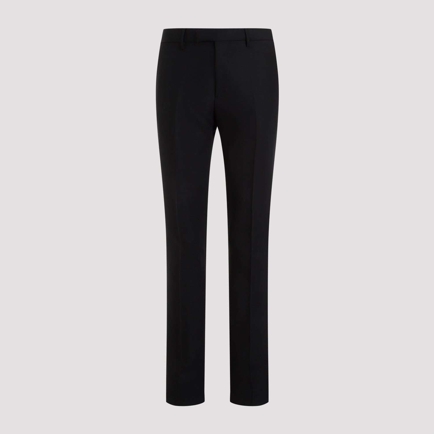 Evening Trousers Black Wool Mohair Pant